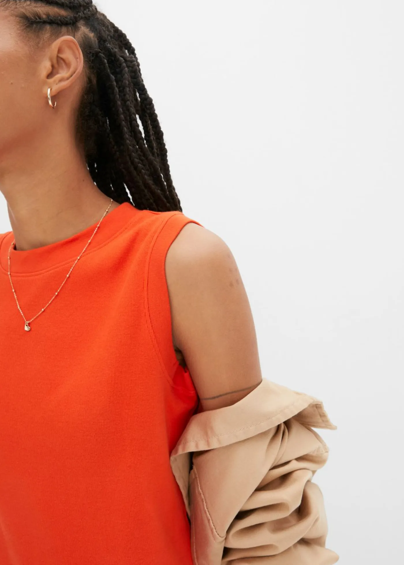 Mujer bonprix bonprix Vestido de punto de algodón con elástico