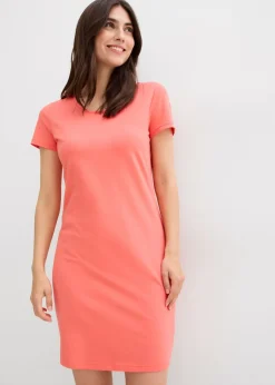 Mujer bonprix bonprix Vestido de punto de algodón orgánico elástico
