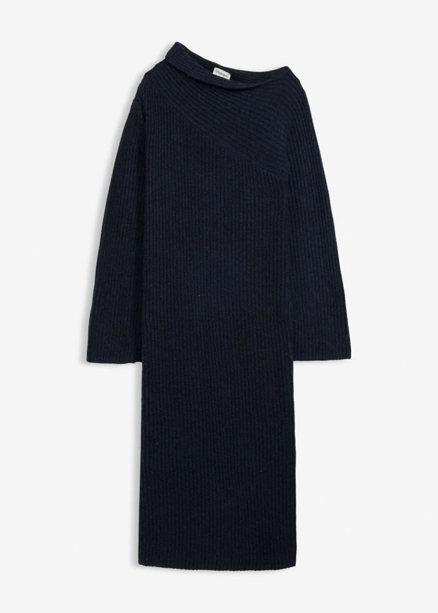 bonprix bonprix Vestidos|Ropa De Punto>Vestido de punto de canalé Azul marino