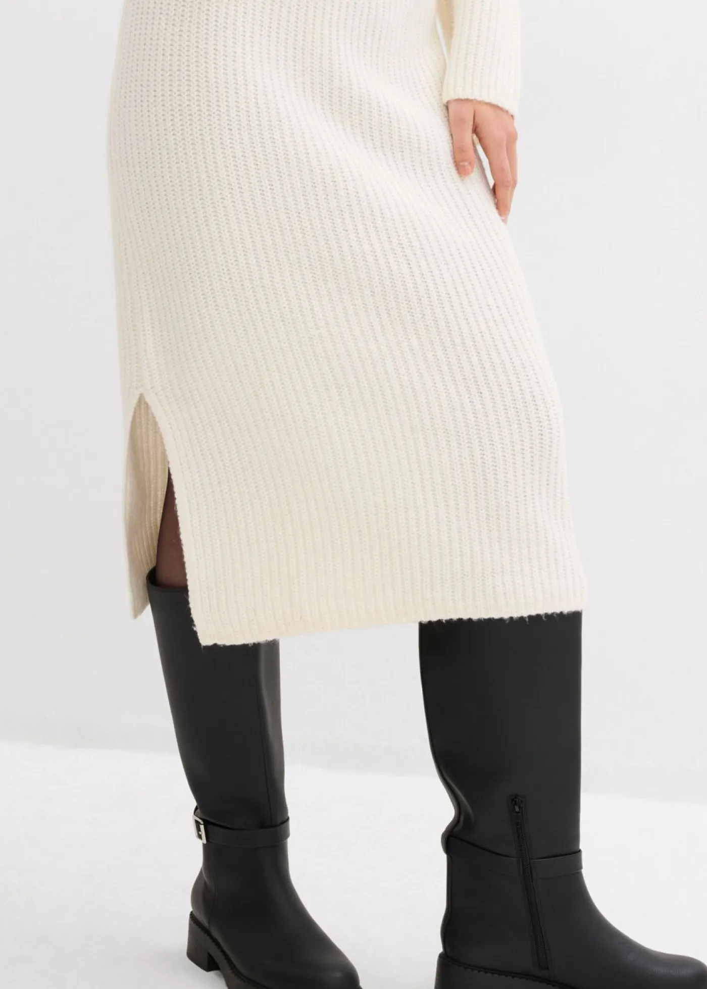 Mujer bonprix bonprix Vestido de punto de canalé