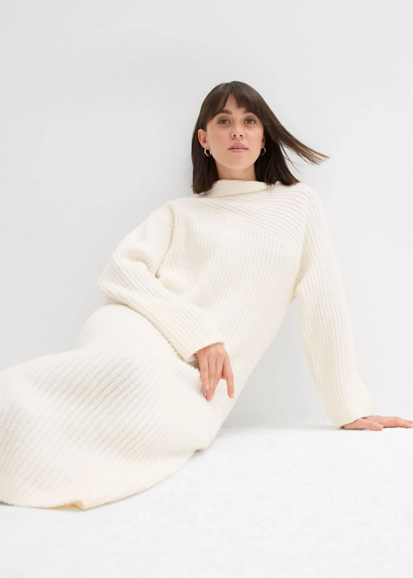 Mujer bonprix bonprix Vestido de punto de canalé