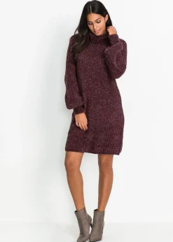 Mujer bonprix bonprix Vestido de punto de chenilla de poliéster reciclado