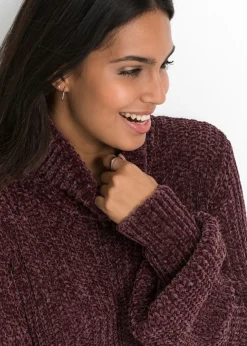 Mujer bonprix bonprix Vestido de punto de chenilla de poliéster reciclado