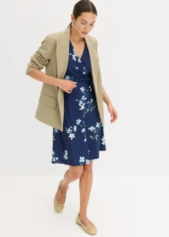 Mujer bonprix bonprix Vestido de punto de diseño cruzado