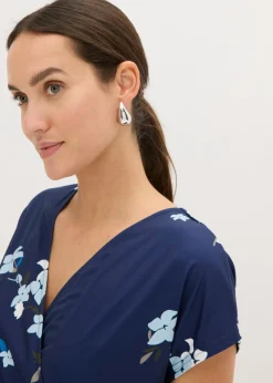 Mujer bonprix bonprix Vestido de punto de diseño cruzado