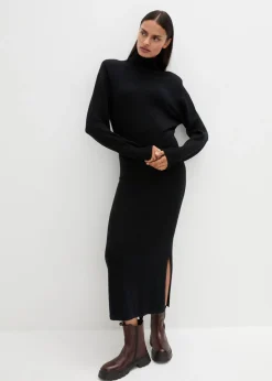 Mujer bonprix bonprix Vestido de punto de lana merina