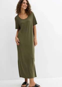 Mujer bonprix bonprix Vestido de punto de mezcla de viscosa fluida