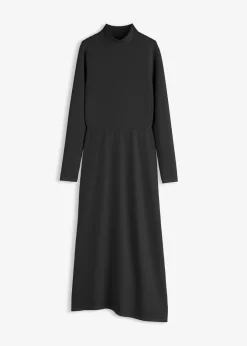 bonprix bonprix Esenciales|Vestidos>Vestido de punto de mezcla de modal suave Negro
