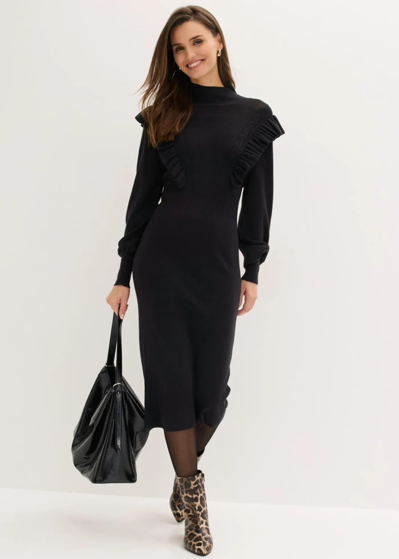 Mujer bonprix bonprix Vestido de punto de mezcla de viscosa