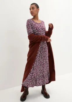 Mujer bonprix bonprix Vestido de punto de mezcla de viscosa fluida