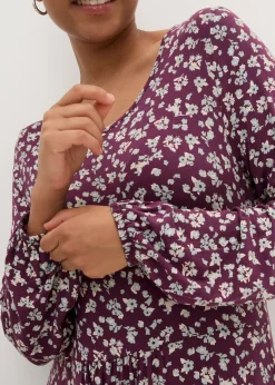 Mujer bonprix bonprix Vestido de punto de mezcla de viscosa fluida