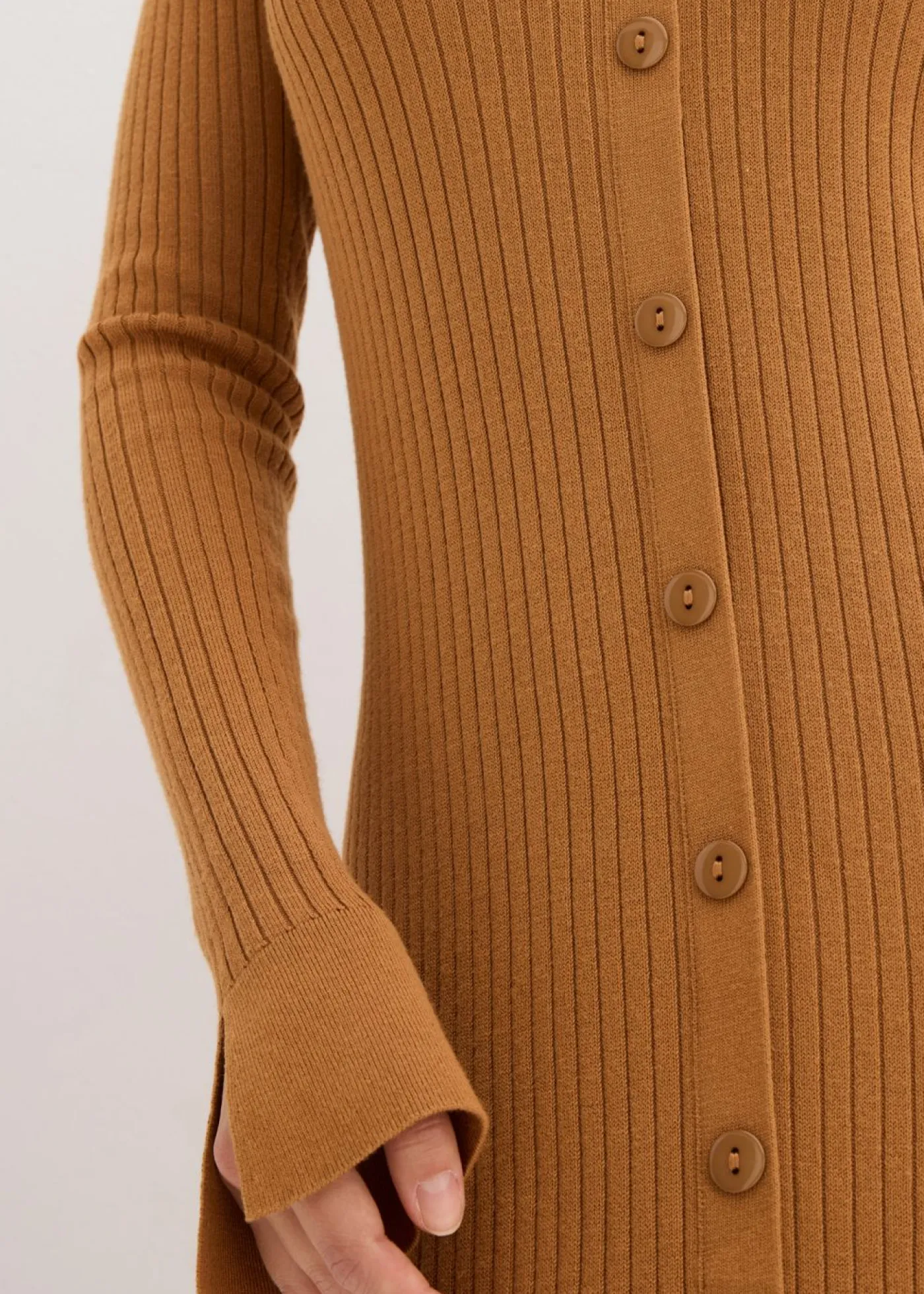 bonprix bonprix Vestidos|Ropa De Punto>Vestido de punto de mezcla de viscosa suave Avellana