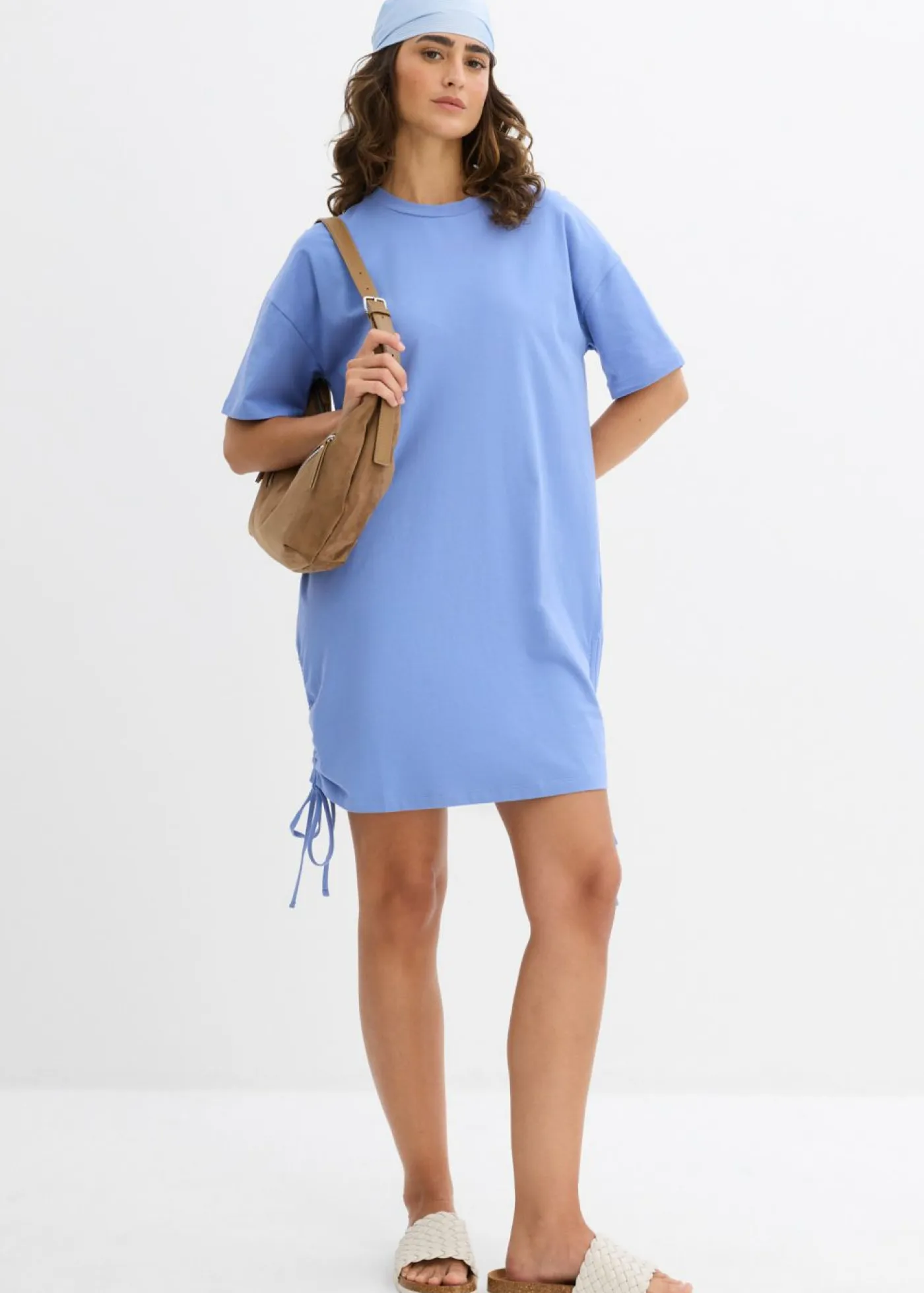 Mujer bonprix bonprix Vestido de punto de mezcla de algodón elástico