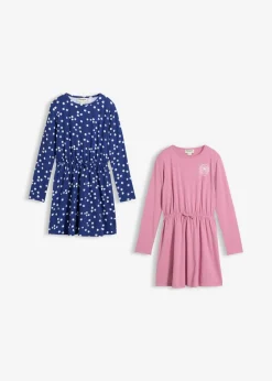 Niños bonprix bonprix Vestido de punto de mezcla de algodón orgánico elástico (2 unidades)