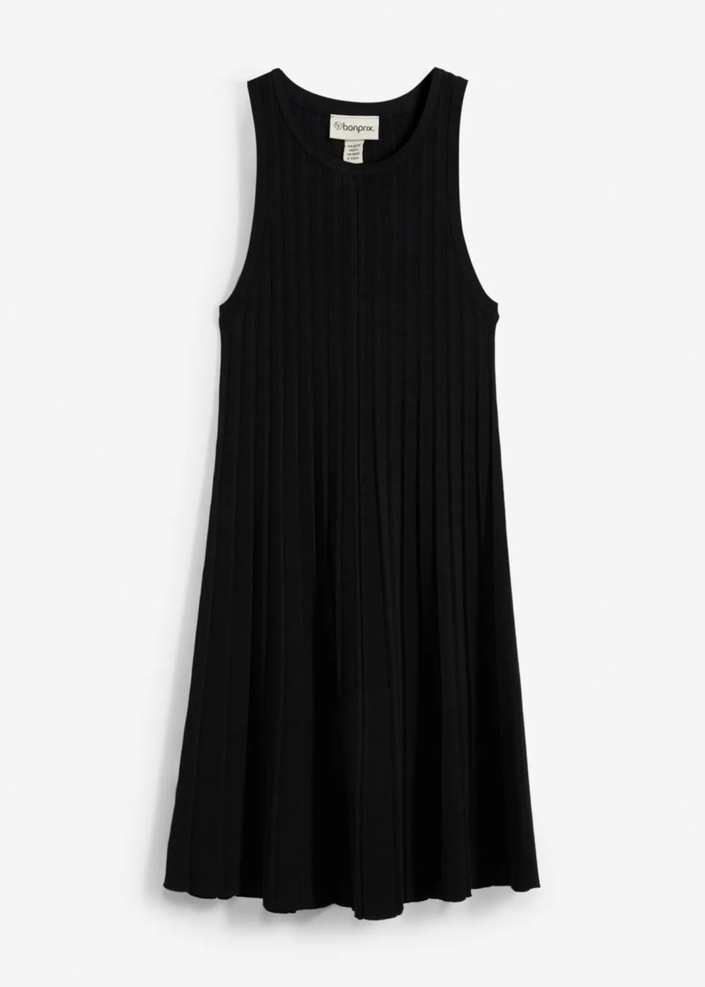 Mujer bonprix bonprix Vestido de punto de mezcla de viscosa con línea en A