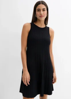Mujer bonprix bonprix Vestido de punto de mezcla de viscosa con línea en A