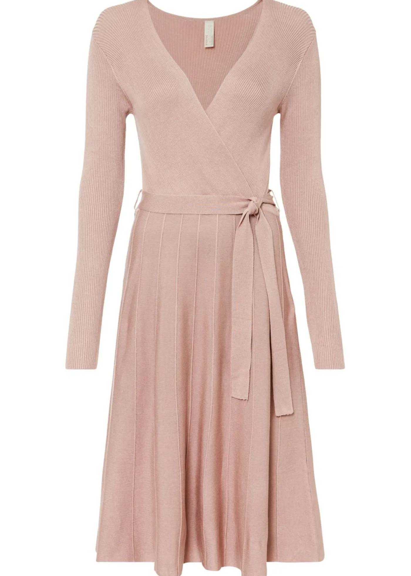 bonprix bonprix Vestidos|Ropa De Punto>Vestido de punto de mezcla de viscosa rosa pálido