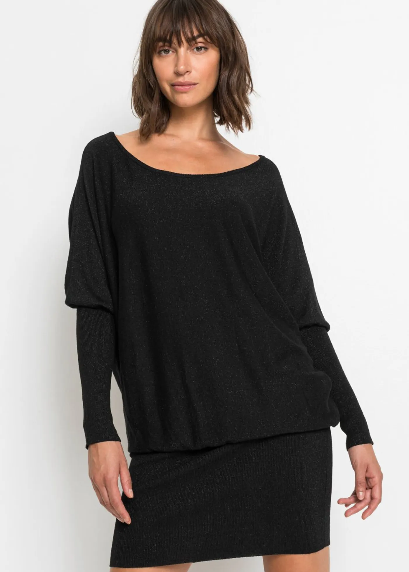 Mujer bonprix bonprix Vestido de punto de mezcla de viscosa fluida