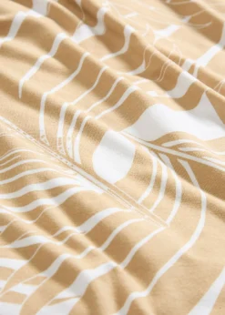 bonprix bonprix Vestidos>Vestido de punto de mezcla de viscosa fluida blanco lana-beige nuevo