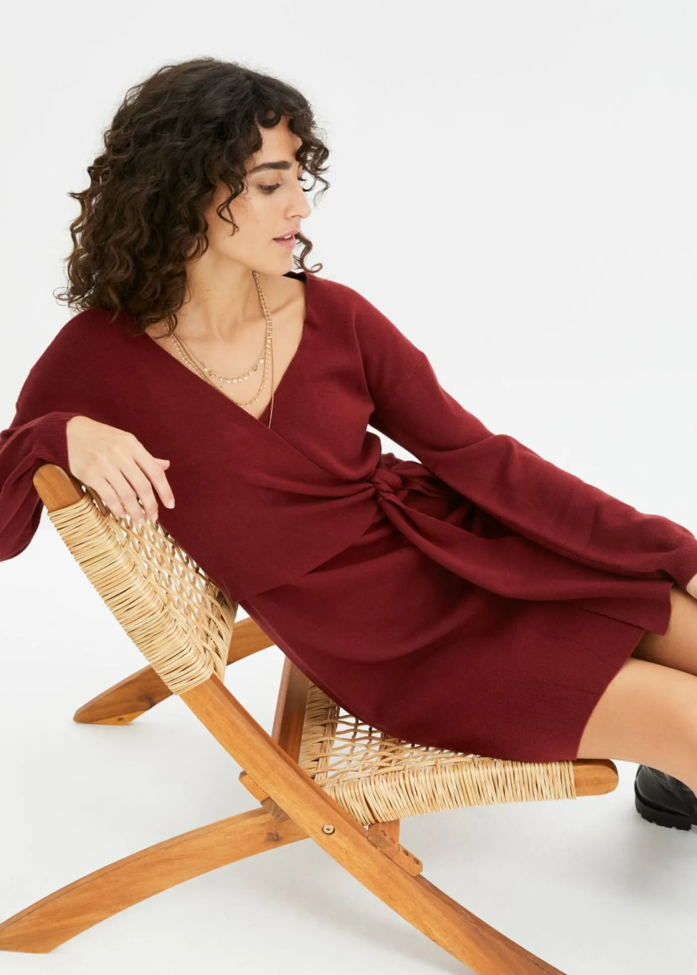 Mujer bonprix bonprix Vestido de punto de mezcla de viscosa