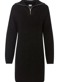 bonprix bonprix Vestidos|Ropa De Punto>Vestido de punto de poliéster reciclado Negro
