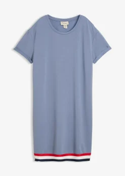 bonprix bonprix Ropa Cómoda|Vestidos>Vestido de punto de suave mezcla de viscosa Azul ahumado