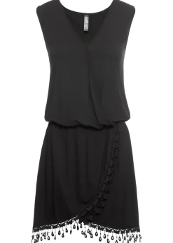 bonprix bonprix Vestidos>Vestido de punto de viscosa fluida Negro