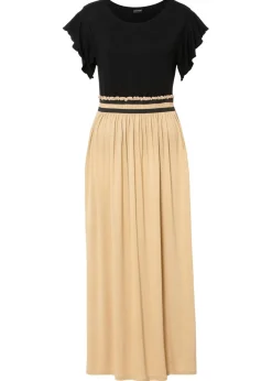 bonprix bonprix Vestidos>Vestido de punto de viscosa Negro-café con leche