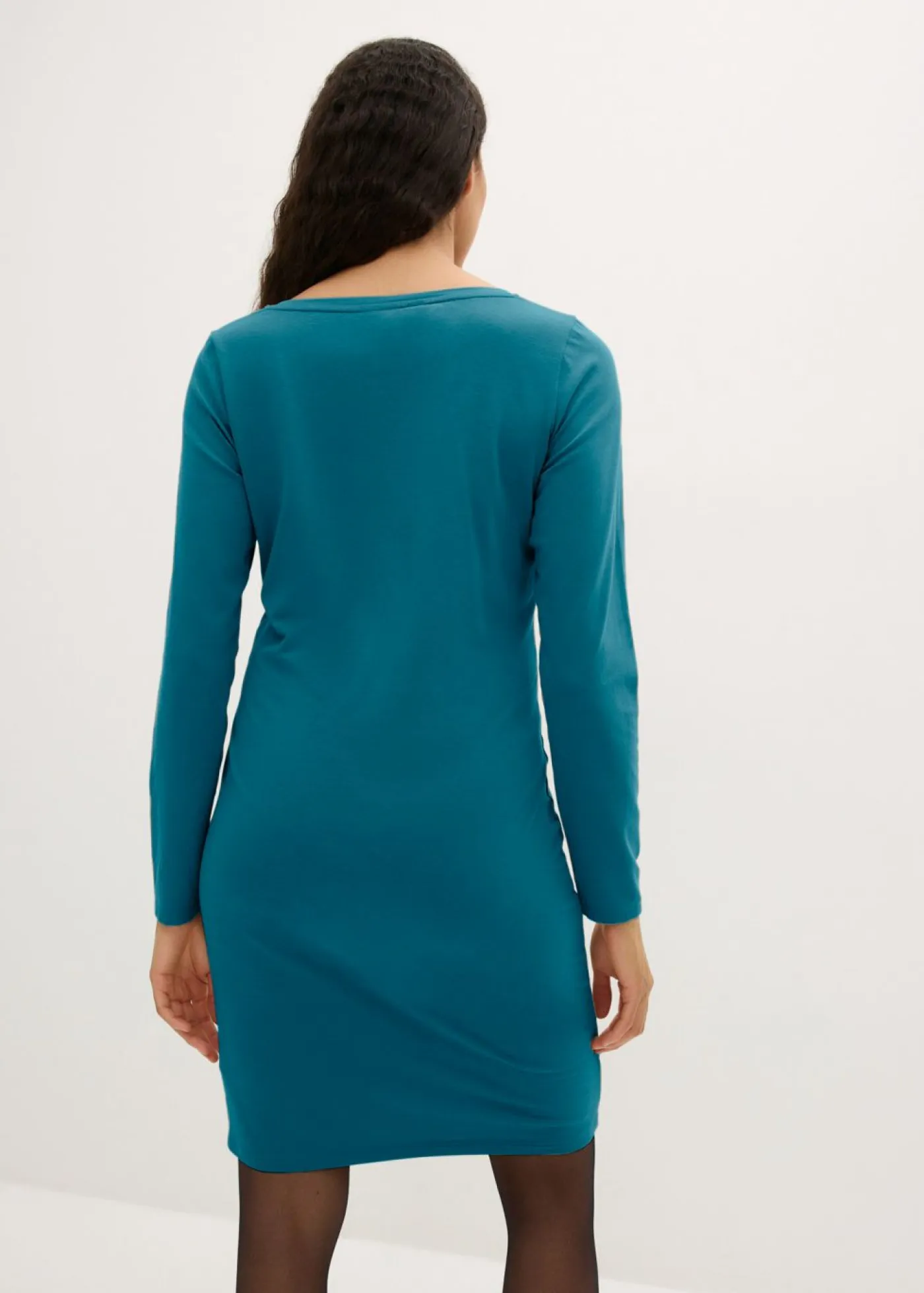 bonprix bonprix Básicos|Vestidos>Vestido de punto de viscosa (2 unidades) Rojo rubí/petróleo azul