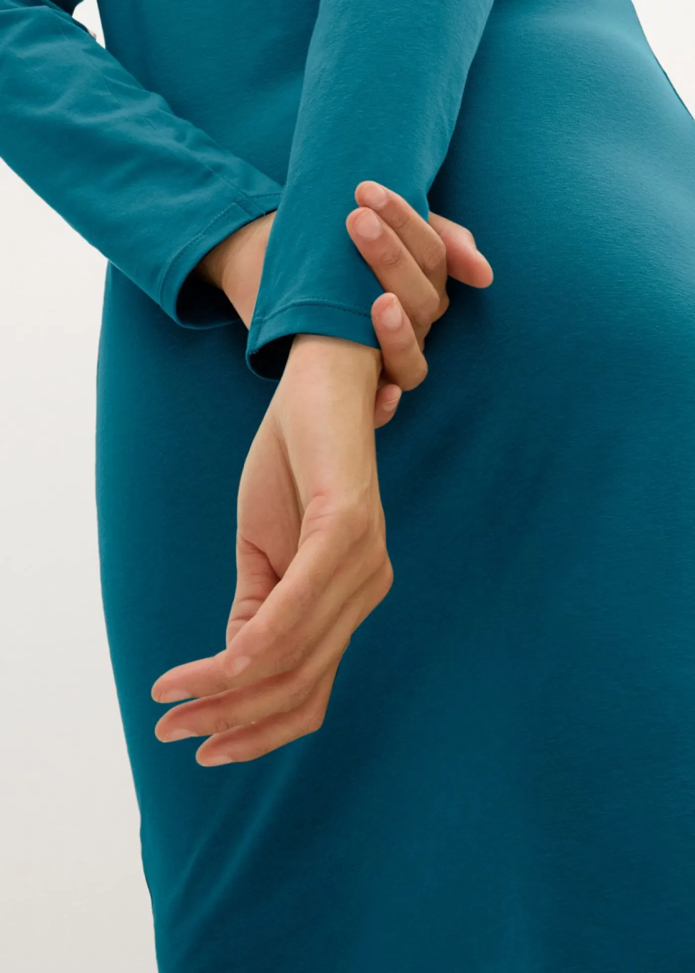 bonprix bonprix Básicos|Vestidos>Vestido de punto de viscosa (2 unidades) Rojo rubí/petróleo azul