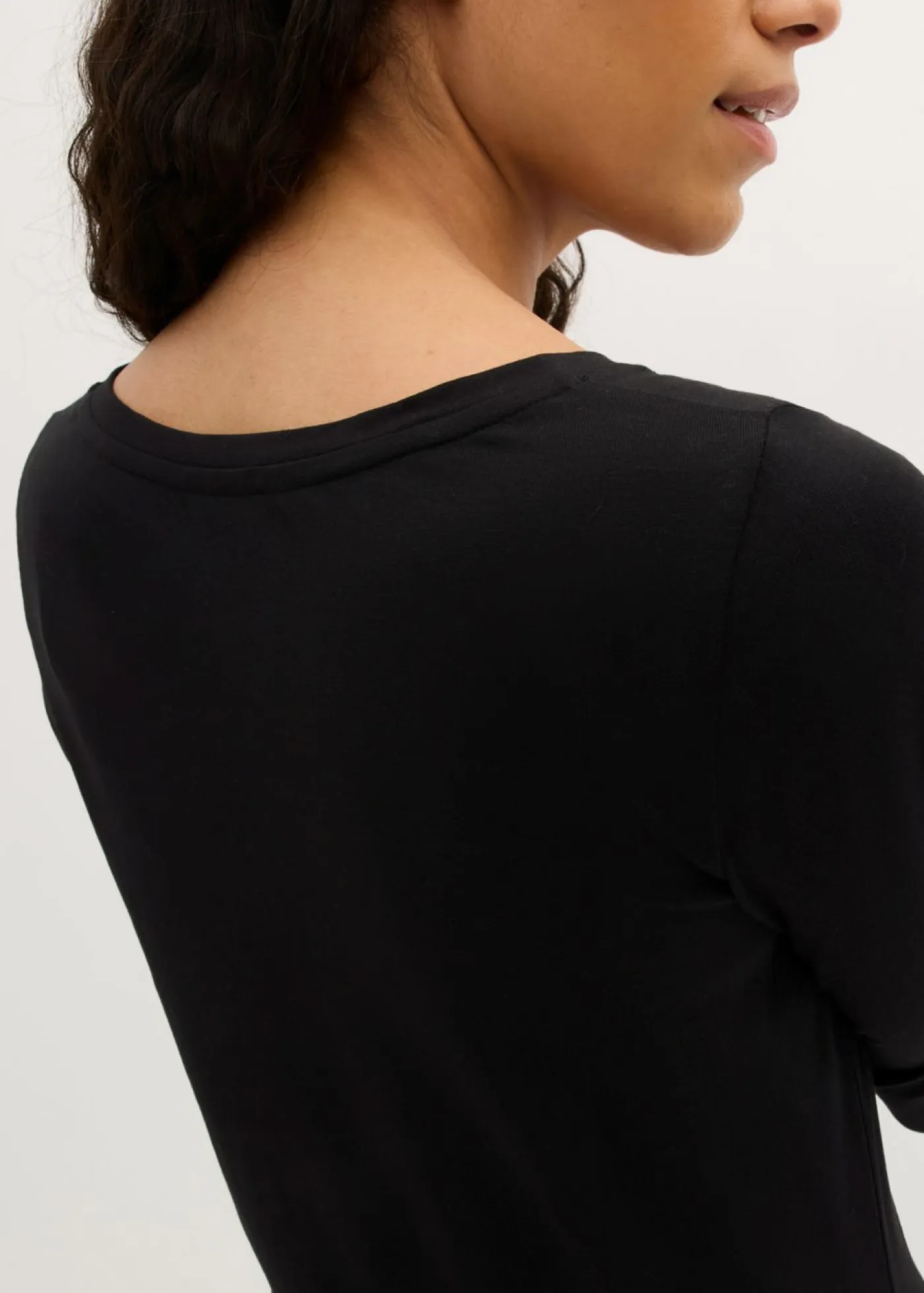 bonprix bonprix Básicos|Vestidos>Vestido de punto de viscosa (2 unidades) Negro-negro