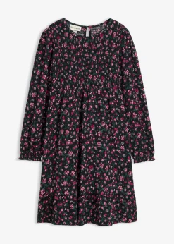 Niños bonprix bonprix Vestido de punto en tejido arrugado estructurado