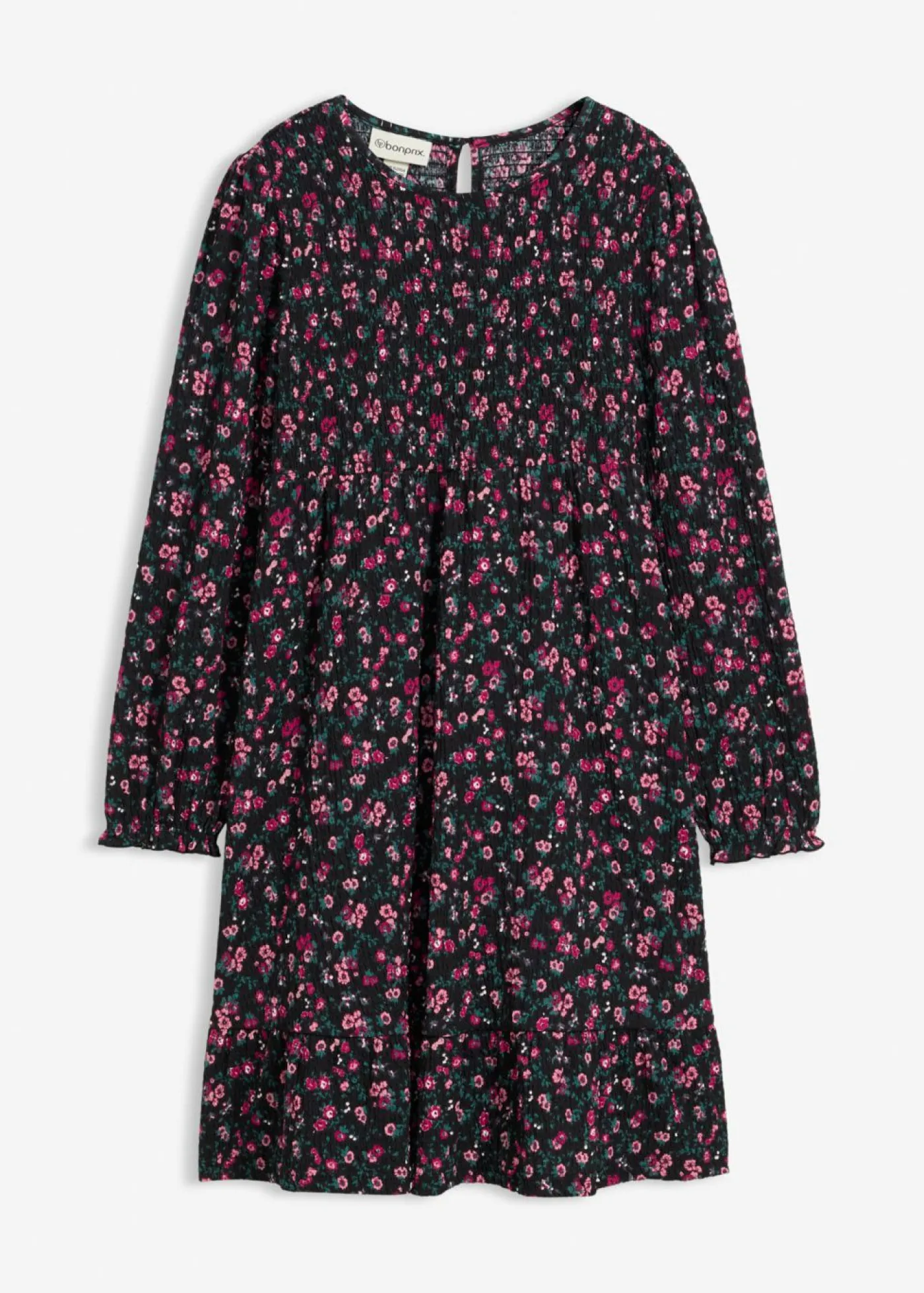 Niños bonprix bonprix Vestido de punto en tejido arrugado estructurado