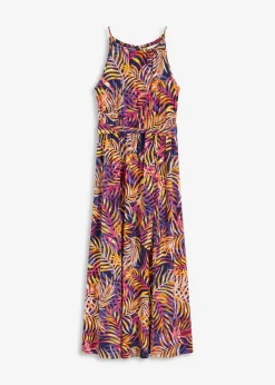 bonprix bonprix Vestidos>Vestido de punto estampado Azul