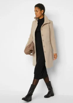 Mujer bonprix bonprix Vestido de punto fino con cuello alto