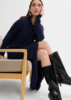 Mujer bonprix bonprix Vestido de punto fino de mezcla de viscosa