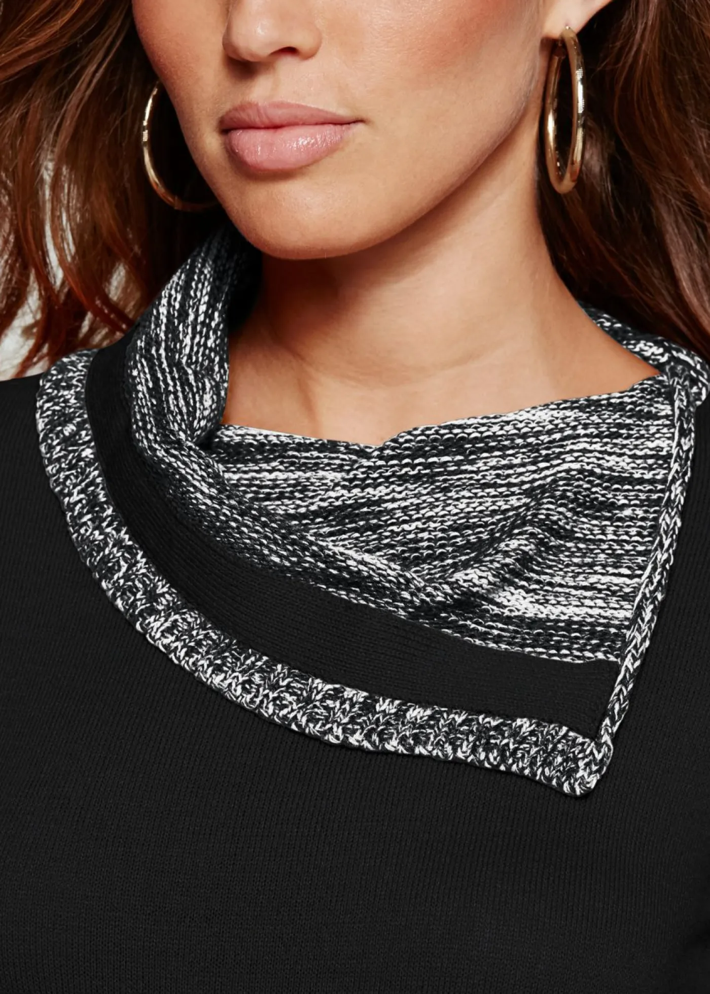 Mujer bonprix BODYFLIRT boutique Vestido de punto jaspeado