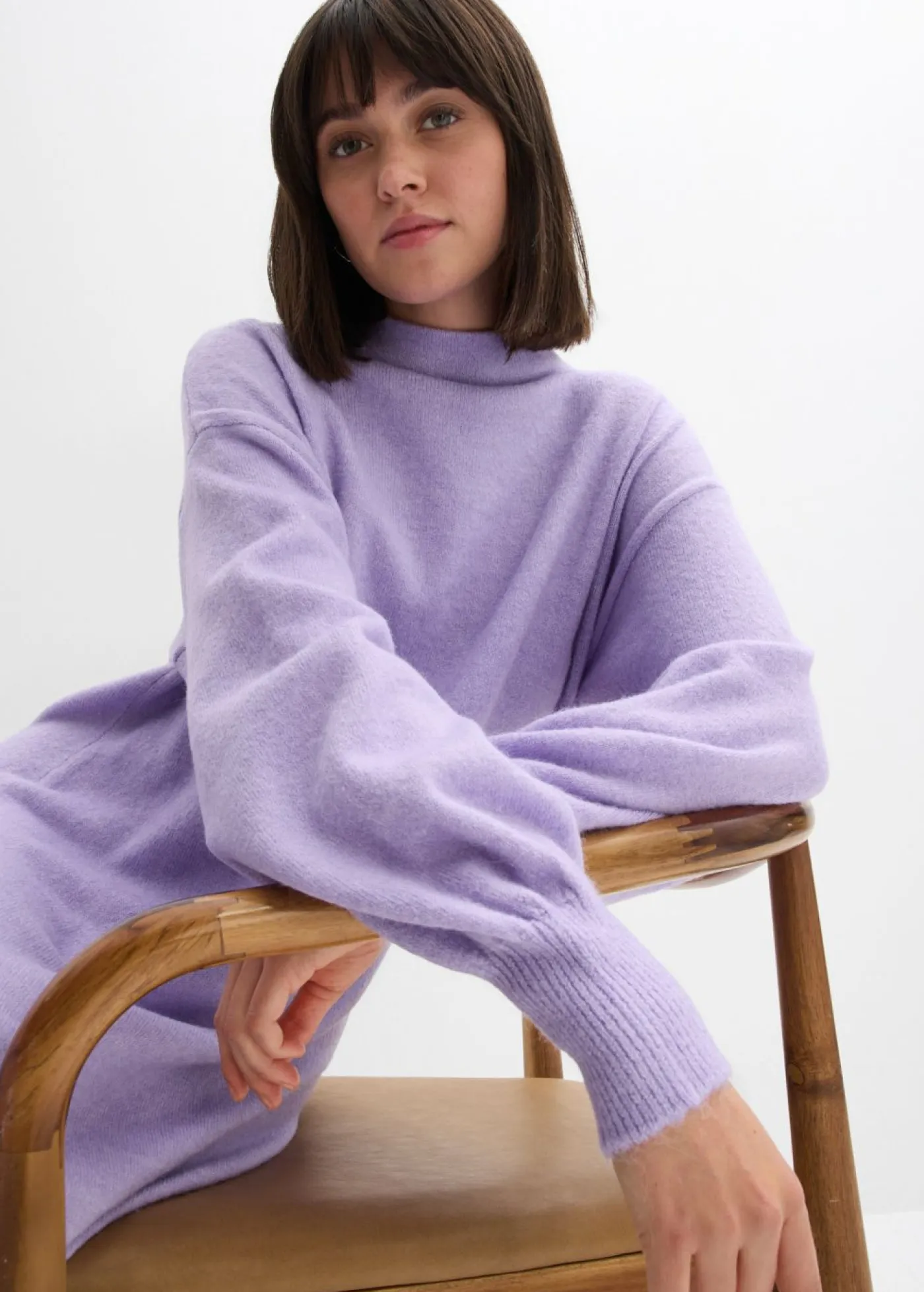 Mujer bonprix bonprix Vestido de punto jaspeado