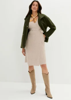 Mujer bonprix bonprix Vestido de punto suave para el embarazo y la lactancia con mangas 3/4