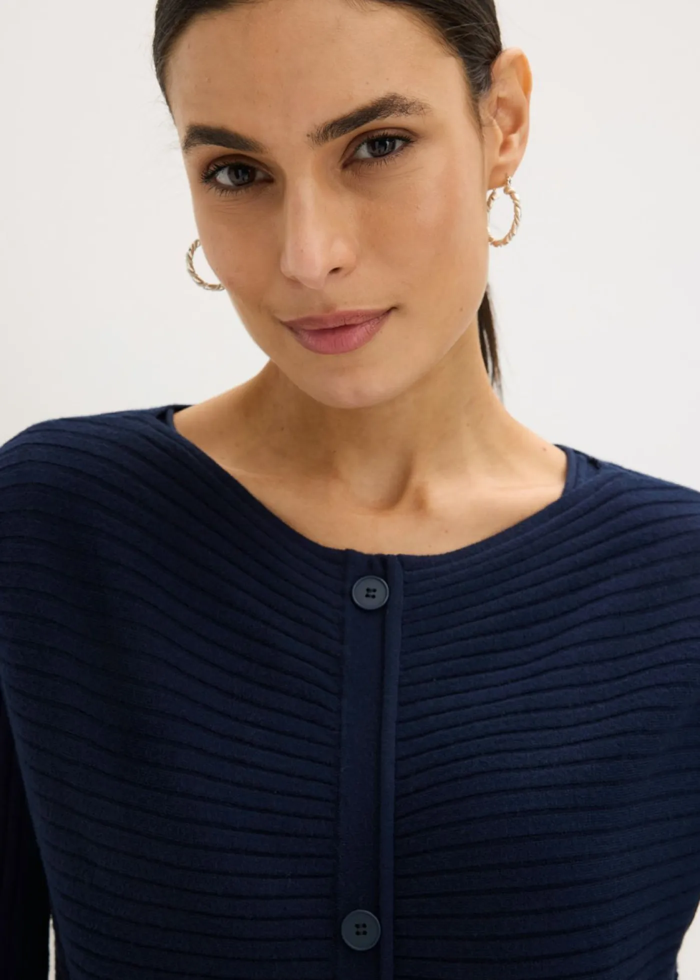 bonprix bonprix Vestidos>Vestido de punto y chaleco (2 piezas) Azul marino