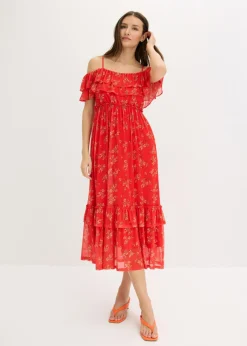 Mujer bonprix bonprix Vestido de punto y malla