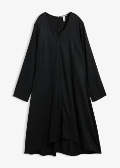 bonprix bonprix Esenciales|Vestidos>Vestido de sarga de lyocell fluido Negro