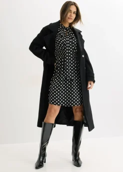 Mujer bonprix bonprix Vestido de satén fluido con lazo en el cuello