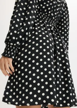 Mujer bonprix bonprix Vestido de satén fluido con lazo en el cuello