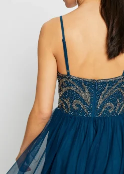 Mujer bonprix bonprix Vestido de tirantes con bordado de perlas