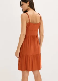 Mujer bonprix bonprix Vestido de tirantes con detalle de nudo