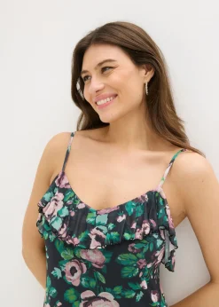 Mujer bonprix bonprix Vestido de tirantes de malla suave