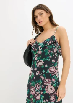 Mujer bonprix bonprix Vestido de tirantes de malla suave