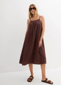 Mujer bonprix bonprix Vestido de tirantes de mezcla suave de viscosa