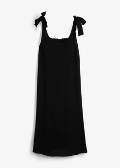 bonprix bonprix Vestidos>Vestido de tirantes de muselina suave Negro